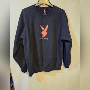 Playboy Ace Of Hearts 3.0 Black Crewneck  Playboy Club Of Tokyo